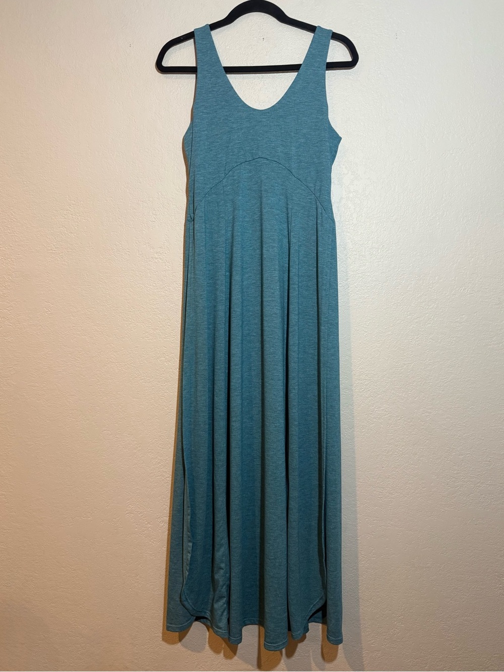 Halara- U Neck Flowy Maxi Casual Tank Dress/Teal Size Small